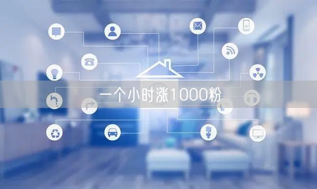 一个小时涨1000粉